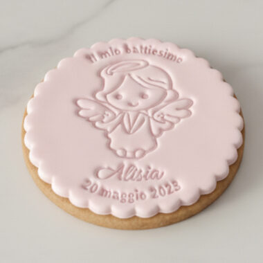 Biscotti Artigianali Personalizzati 2 Biscotto Pasta di Zucchero Battessimo