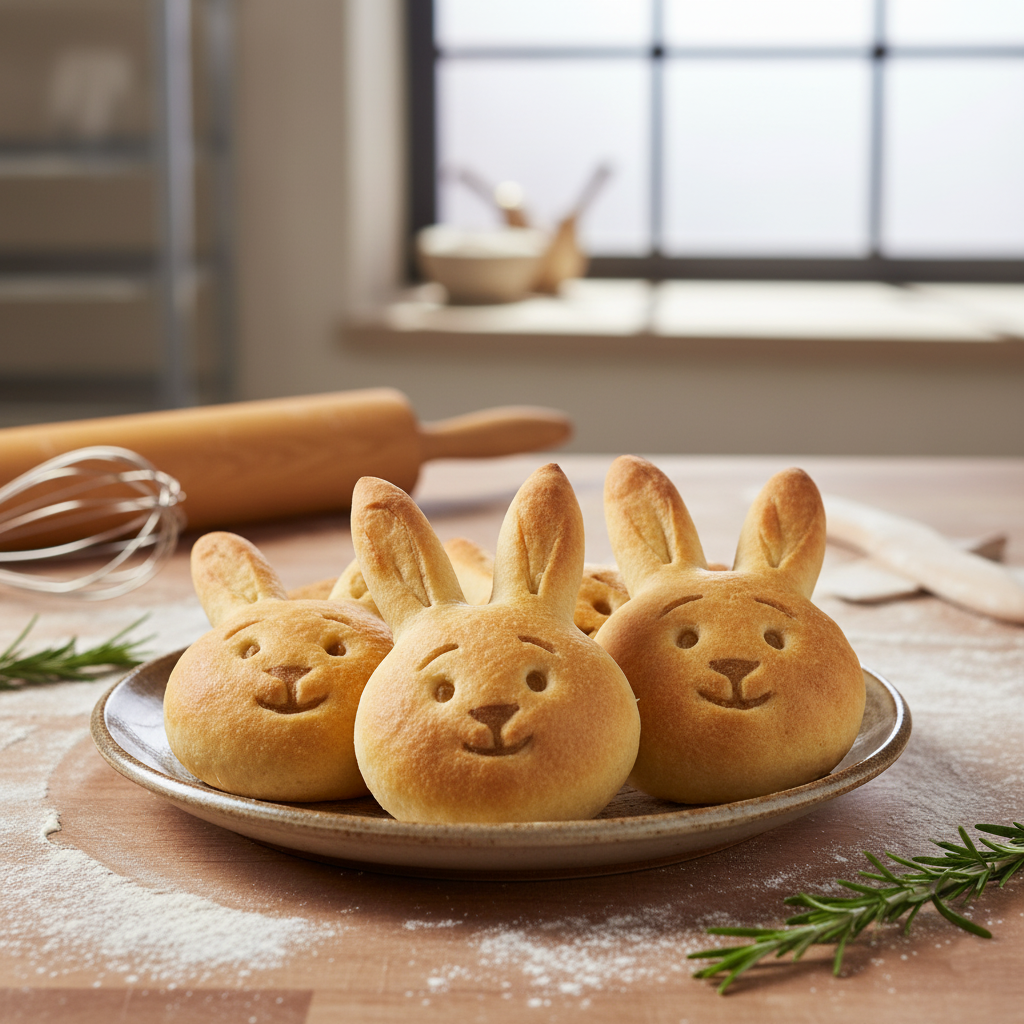 Specialità Salate Personalizzate 4 focaccine coniglietto