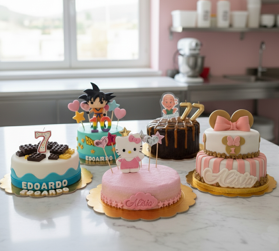 Torte Personalizzate 4 torte personalizzabili su tavolo 1